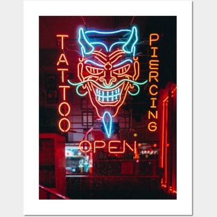 Night City Tattoo Artist Posters and Art